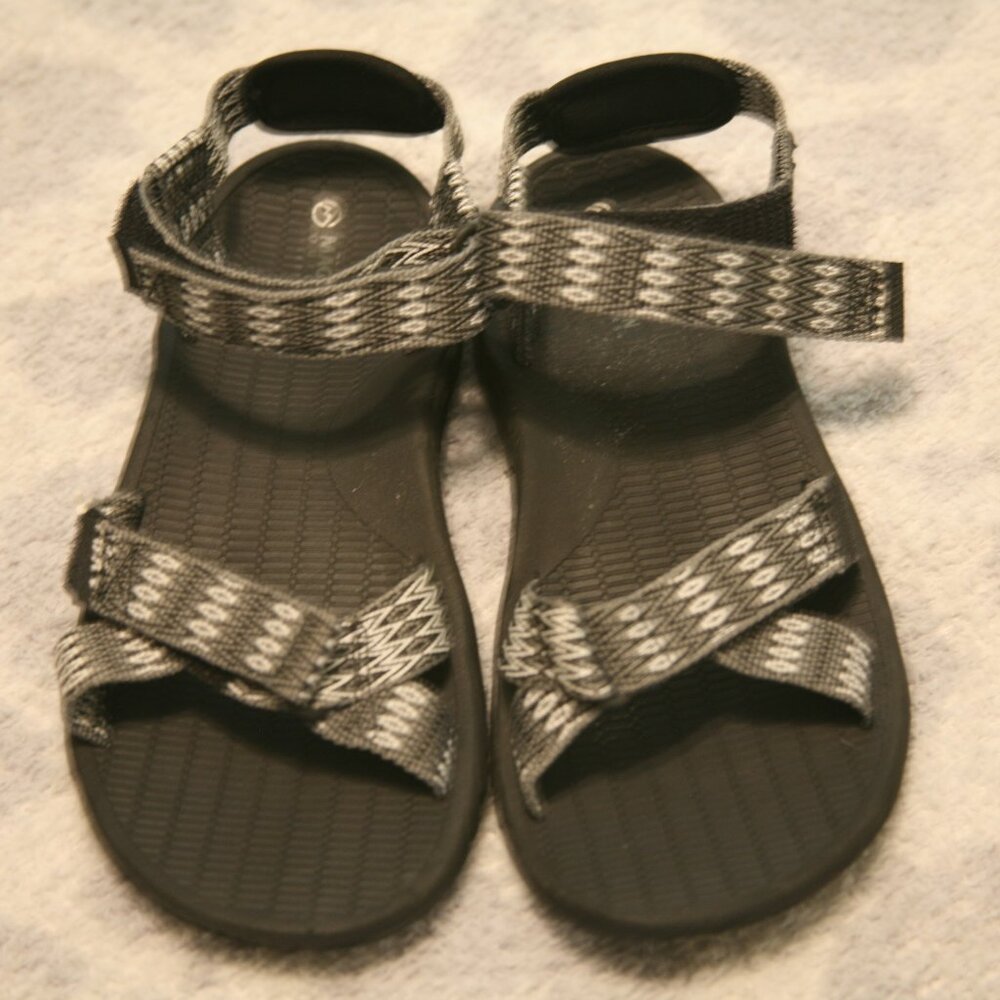 Magellan Outdoors Women's Hiking Sandals, Size 8, Black/Gray